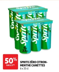 Sprite Zéro Citron-Menthe Canettes