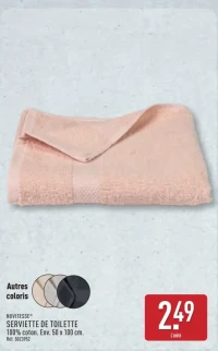 NOVITESSE® SERVIETTE DE TOILETTE