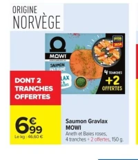 Saumon Gravlax MOWI