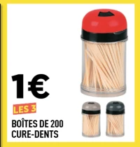 BOÎTES DE 200 CURE-DENTS