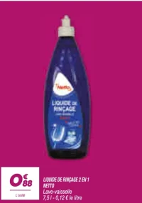LIQUIDE DE RINÇAGE 2 EN 1 NETTO Lave-vaisselle