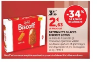 BATONNETS GLACES BISCOFF LOTUS