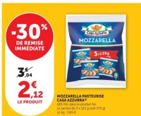 MOZZARELLA PASTEURISE CASA AZZURRA
