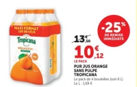 Tropicana Pur jus orange sans pulpe