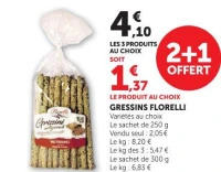 GRESSINS FLORELLI Variétés au choix