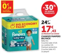 CHANGES PAMPERS BIG PACK Baby Dry