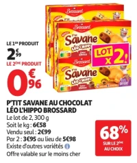 P'TIT SAVANE AU CHOCOLAT LÉO L'HIPPO BROSSARD