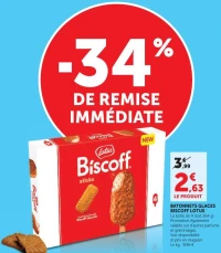 Bâtonnets glaces Biscoff Lotus