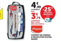Coffret de compas 6 pièces Stop System Maped