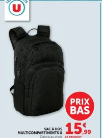SAC À DOS MULTICOMPARTIMENTS U