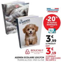 Bouchut Agenda Scolaire 12x17cm