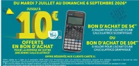 Offerts en bon d'achat pour la reprise de votre ancienne calculatrice
