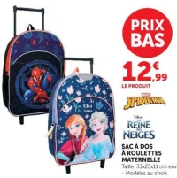 SAC À DOS À ROULETTES MATERNELLE