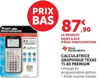 Calculatrice graphique Texas TI-83 Premium CE