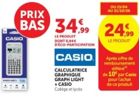 Calculatrice graphique Graph Light + Casio Collège et lycée
