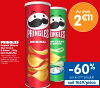 Pringles Original ou Sour Cream & Onion