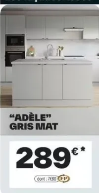 Cuisine Adèle Gris Mat Cooke & Lewis