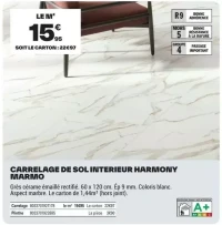 Carrelage de sol intérieur Harmony Marmo