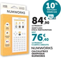 NUMWORKS CALCULATRICE GRAPHIQUE NUMWORKS