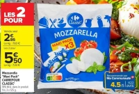Mozzarella "Maxi Pack" CARREFOUR CLASSIC'