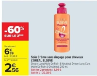 Soin Crème sans rinçage pour cheveux L'ORÉAL ELSEVE