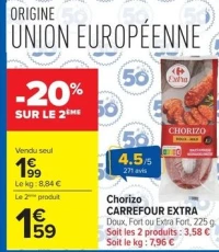 Chorizo Carrefour Extra