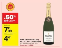 A.O.P. Crémant de Loire BELLECOURT LAGRAVIÈRE