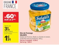 Dés de Fromage SALAKIS Herbes de Provence, Basilic ou Tomate et romarin