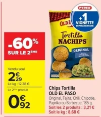 Chips Tortilla OLD EL PASO Original, Fajita, Chili, Chipotle, Paprika ou Barbecue