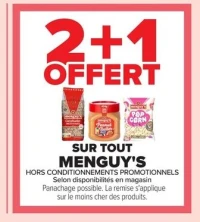 Gamme de produits apéritifs Menguy's