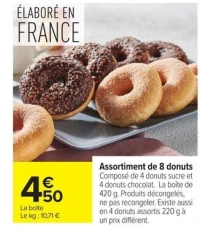 Assortiment de 8 donuts