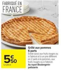 Grillé aux pommes 6 parts