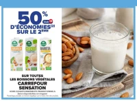Boissons végétales Carrefour Sensation