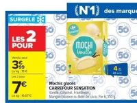 Mochis glacés Carrefour Sensation