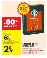 Capsules de café STARBUCKS Colombia