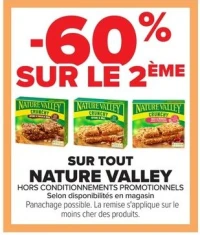 Barres de céréales NATURE VALLEY
