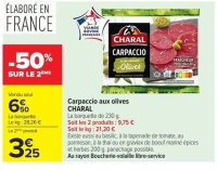 Carpaccio aux olives CHARAL