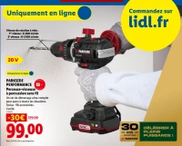 PARKSIDE PERFORMANCE Perceuse-visseuse à percussion sans fil