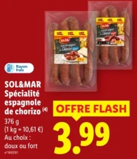 SOL&MAR Spécialité espagnole de chorizo