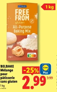 BELBAKE Mélange pour pâtisserie sans gluten