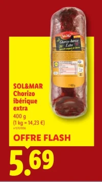 SOL&MAR Chorizo ibérique extra