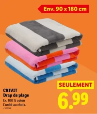 CRIVIT Drap de plage
