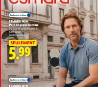 Polo en piqué homme