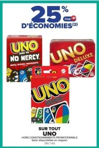 Jeux de cartes UNO