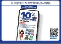 10% d'économies sur le rayon Jouets