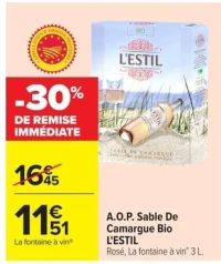 A.O.P. Sable De Camargue Bio L'ESTIL Rosé