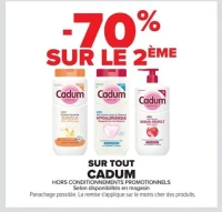 Gamme de soins et hygiène Cadum