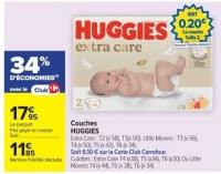 Couches Huggies Extra Care