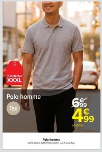 Polo homme Tex