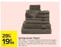 Set linge de bain "Sixtine"